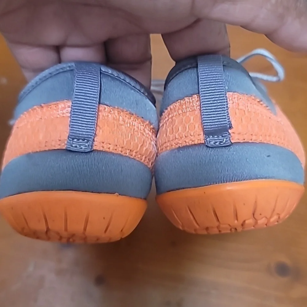 Nike Free Trainer 3.0 V3 Shoes Womens 7.5 Orange‎ Gray 641530-801 Athletic Gym